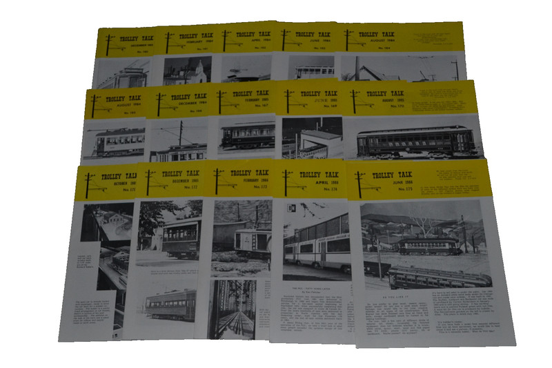 Lot Of 15 Trolley Talk Magazines December 1983 – June 1986 (160-175)