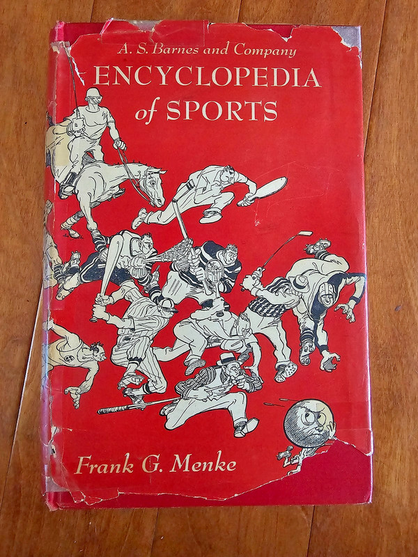 Encyclopedia of Sports by Frank Menke 1944 Illustrated Revised & Enlarged HCDJ