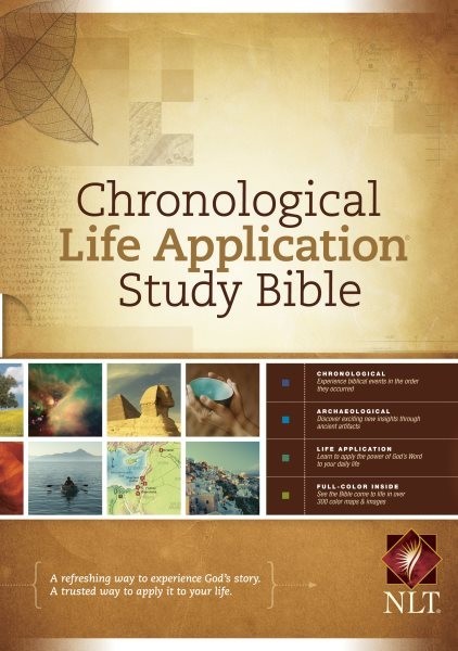 NLT Chronological Life Application Study Bible Tyndale Hardcover Very Good