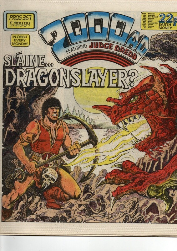 2000 AD Prog No 367 – 5th May 1984 Judge Dredd Slaine Alan Moore