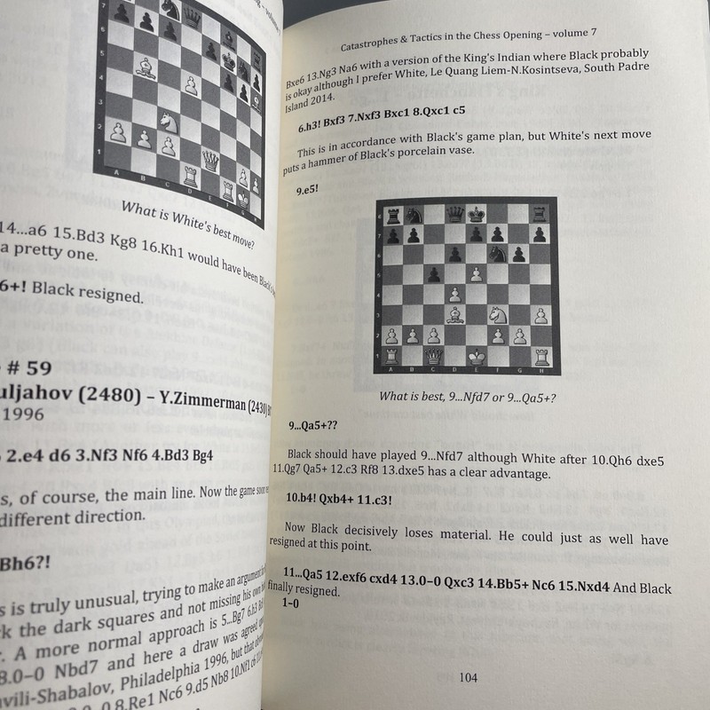 Catastrophes & Tactics in the Chess Opening Vol 7 & 9 Carsten Hansen PB Chess gallery