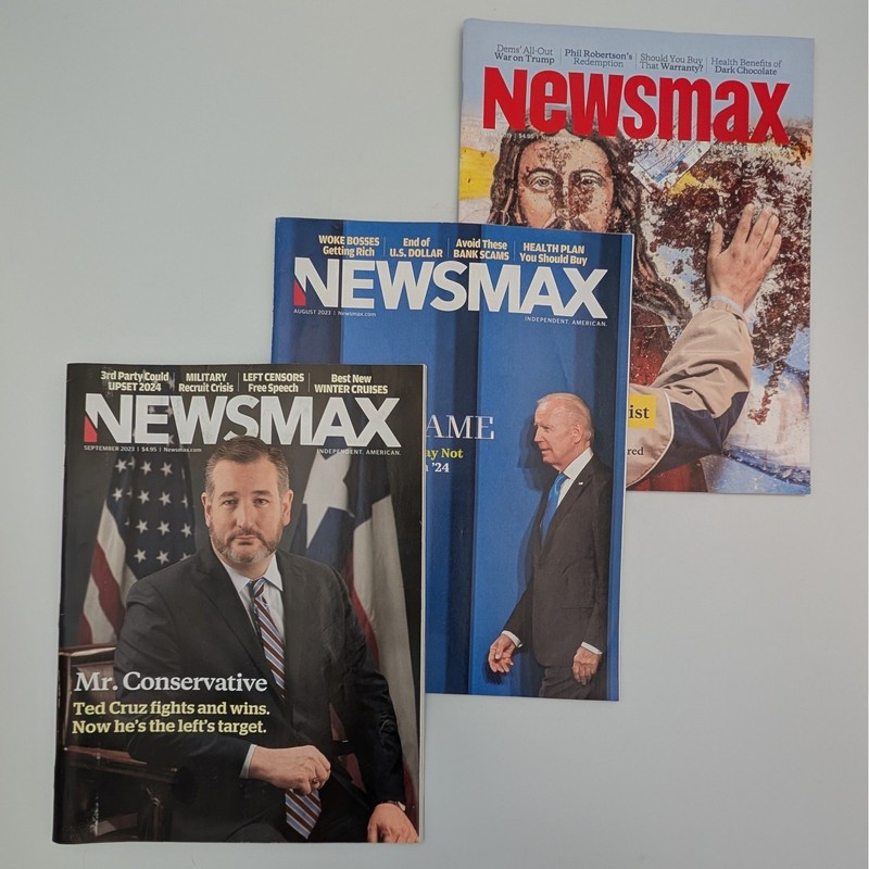 Newsmax Magazine Lot 3 Issues Ted Cruz Joe Biden 2019 2023 Conservative Media