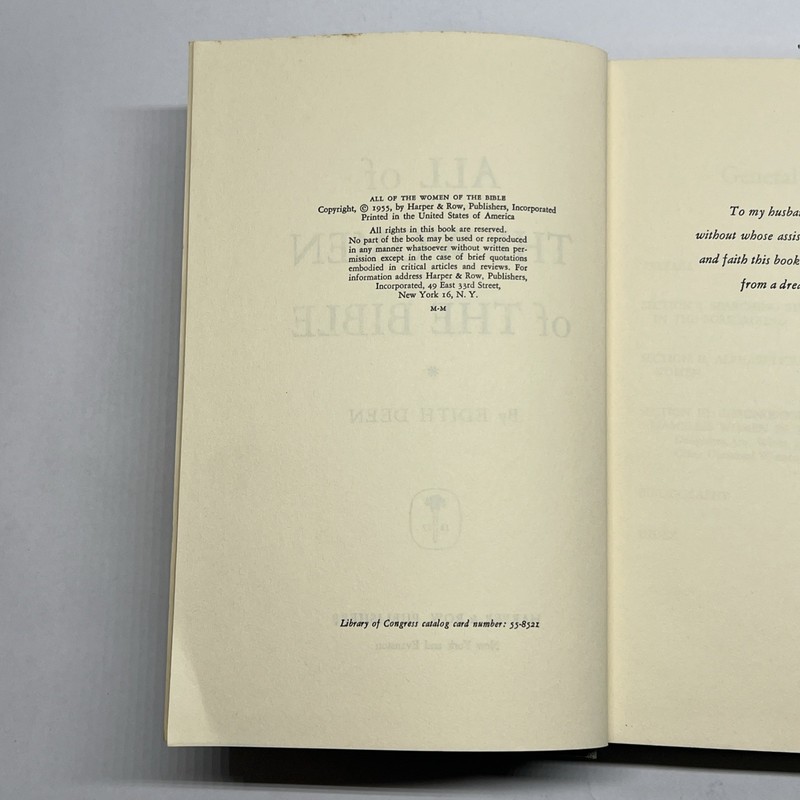 Edith Deen All Of The Women Of The Bible 1955 Hardcover Harper & Row gallery