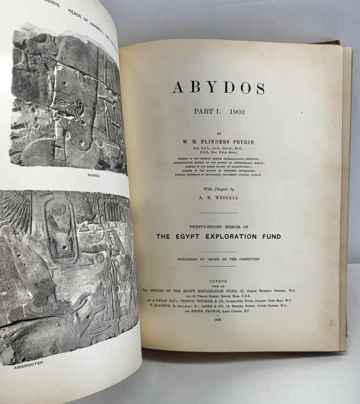 1902 Abydos Part I Flinders Petrie Egypt Archaeology Plates Illustrated