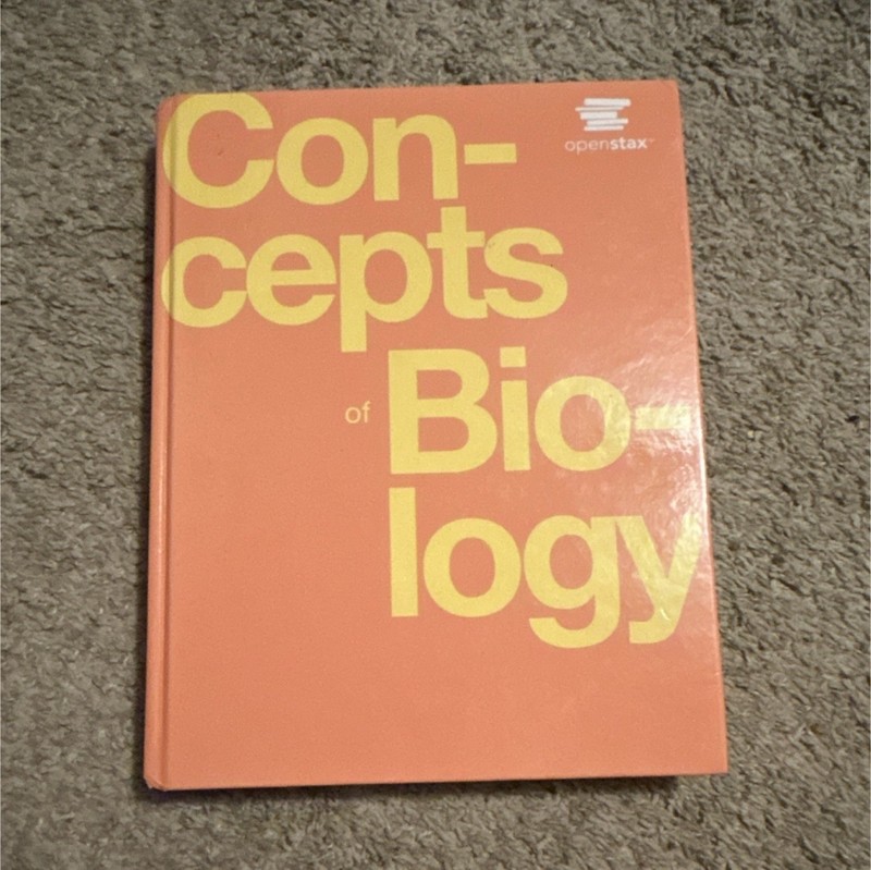 Openstax Concepts of Biology Hardcover Textbook ISBN 978-1-938168-11-6