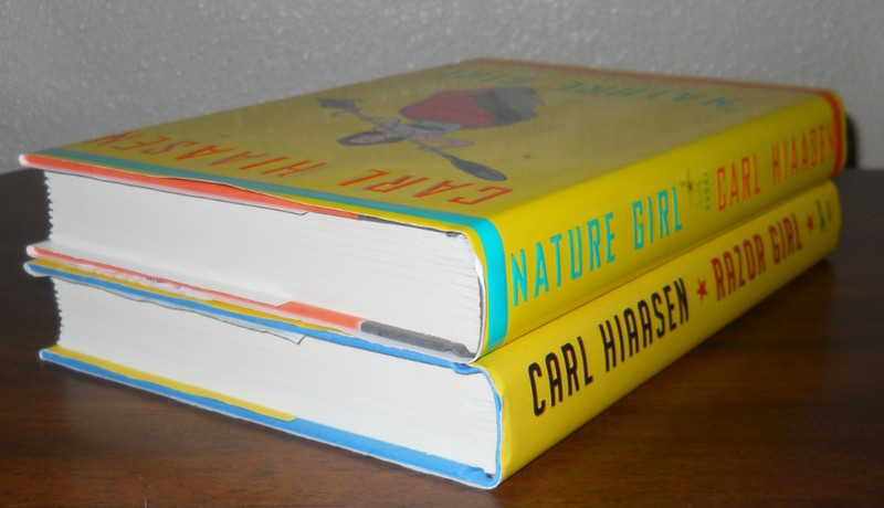 Carl Hiaasen - lot of 2 hard cover books - Razor Girl & Nature Girl gallery