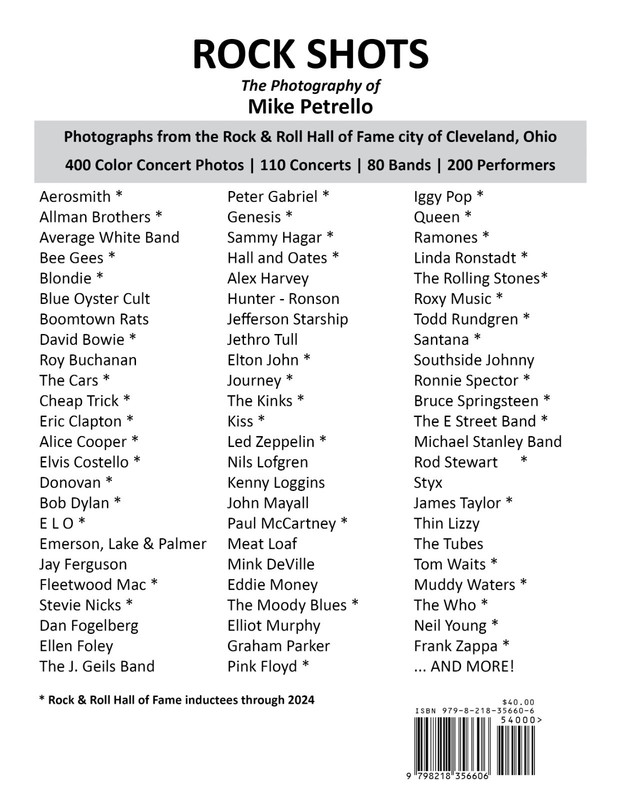 ROCK SHOTS: Iconic Images of The Greatest Era of Rock and Roll by Mike Petrello gallery