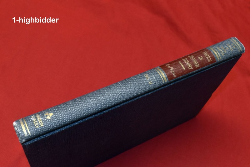 1961 Topics in Number Theory Vol II William J. LeVeque HC Addison Wesley Math