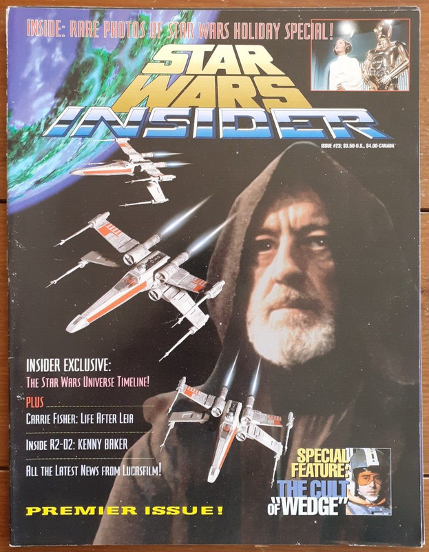 STAR WARS INSIDER MAGAZINE #23, PREMIER ISSUE, THE FAN CLUB INC, LUCASFILM, 1994