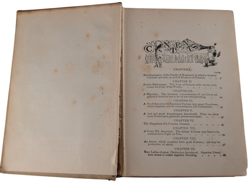Oliver Goldsmith Vicar of Wakefield Hurst and Co Hardcover Illustrated Antique gallery