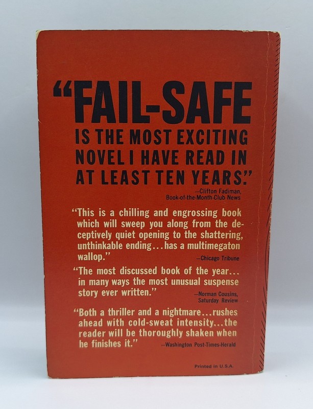 Fail-Safe By Eugene Burdick And Harvey Wheeler Vintage Paperback 1968 gallery