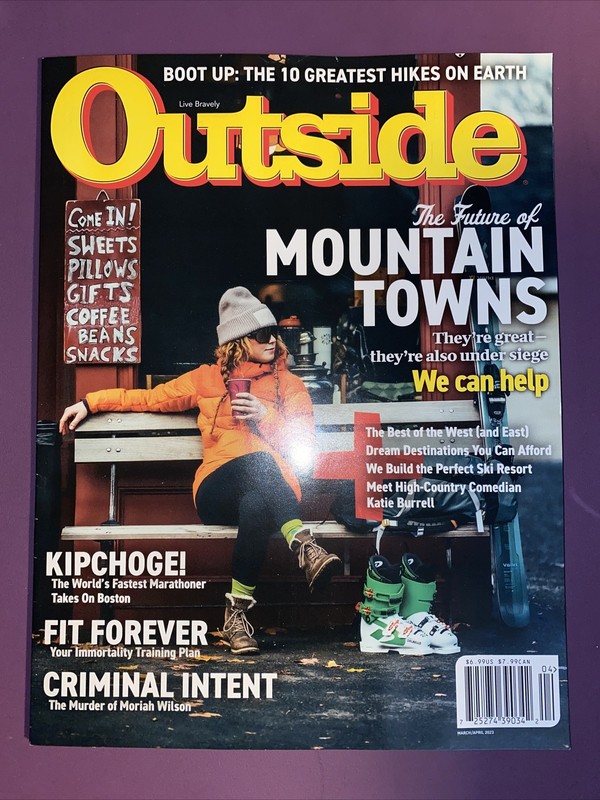 NEW Outside Magazine March April 2023 Mountain Towns 104 PAGES FREE SHIPPING