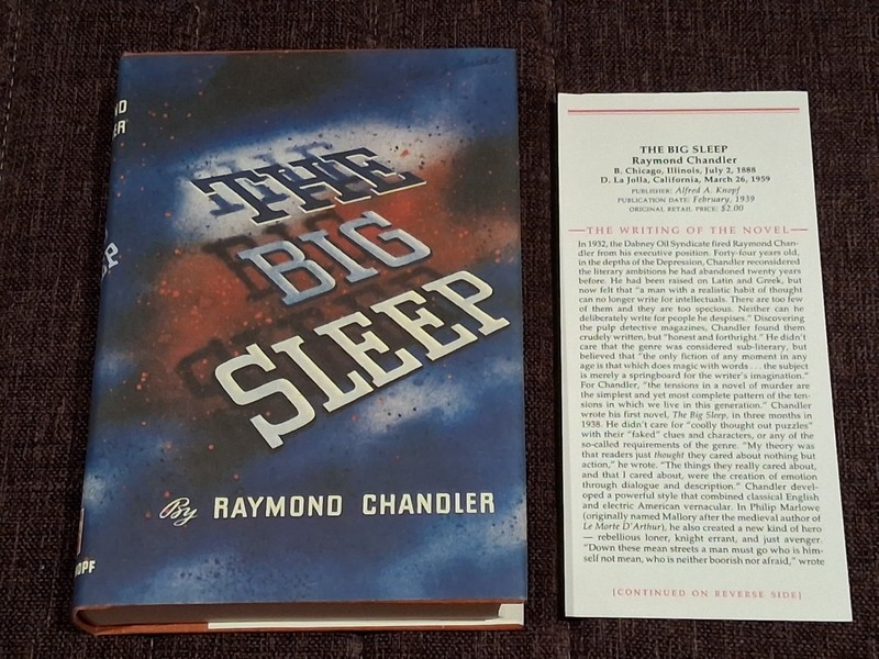 Raymond Chandler The big sleep First edition library HBDJ fine new