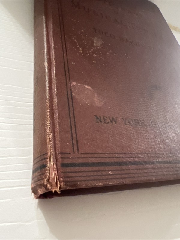 Dictionary of Musical Terms ︱Theo. Baker Ph.D ︱ 1923︱Vintage Book gallery