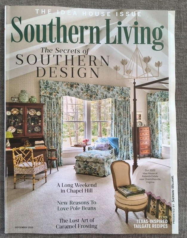 Southern Living Magazine September 2025 Secrets Of Design Idea House Chapel Hill