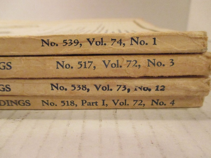 vintage ww2 era U.S. Naval Institute - Proceedings 1946-48 lot of 4 gallery