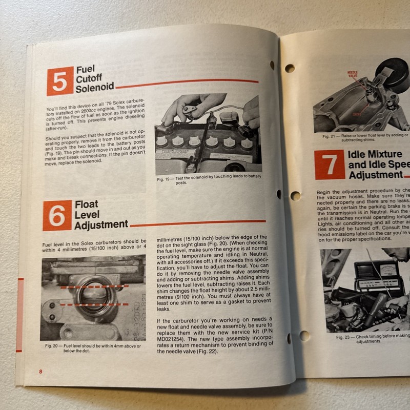 Master Tech Service 1979 Servicing The Soled/Import Carburetors Reference Book gallery