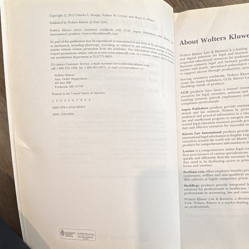 Wolters Kluwer 2015 Rules of Contract Law Paperback Knapp Crystal Prince gallery