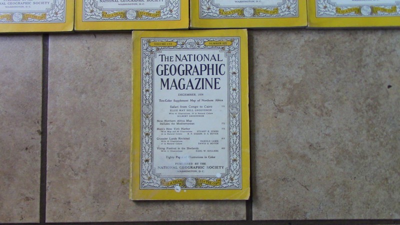 National Geographic 1954 Pick 1 Feb March April May June July September December gallery
