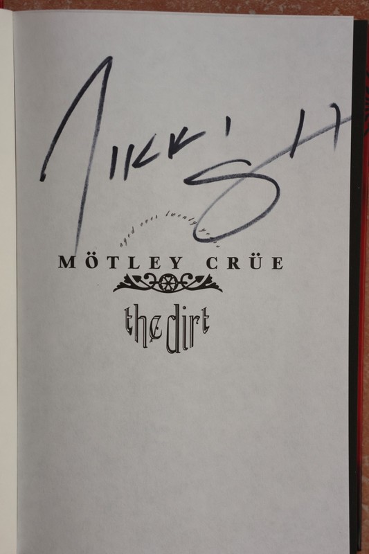 Nikki Sixx Signed Autographed Motley Crue The Dirt Anniversary Edition HC Book