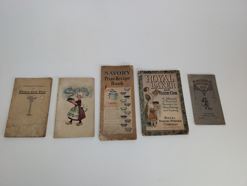 (5) Early 20th Century Cook Books/ Advertising Pamphlets 1908+