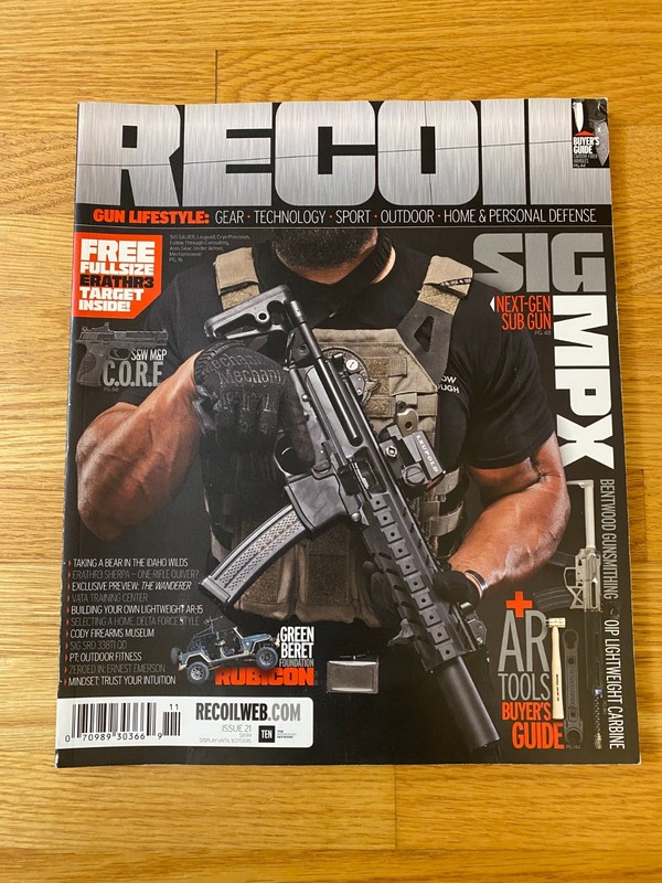 Recoil Magazine Issue 21 November 2015 AR-15 Pistol Black Rifle 223 SIG MPX Guns