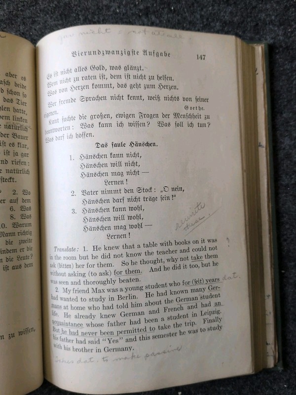 German for Beginners 1928 Paul Pope Henry Holt and Company Hardcover (E) gallery