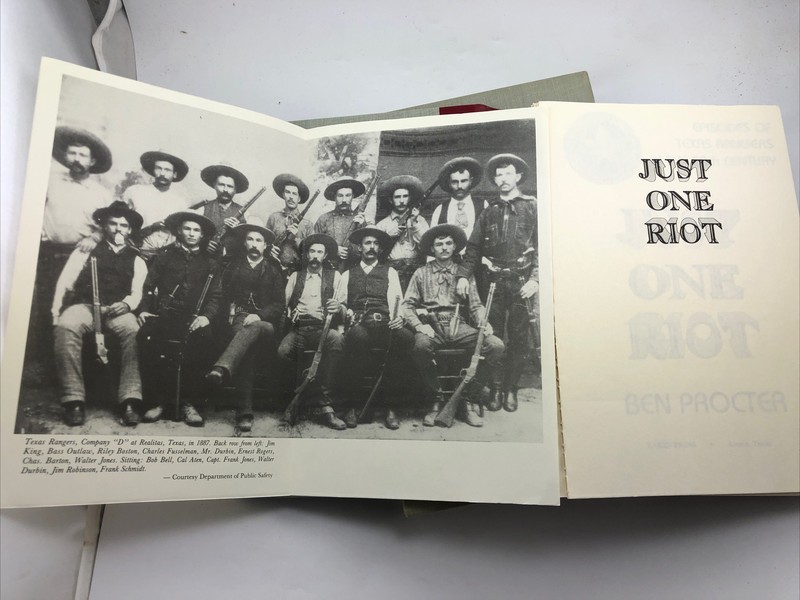 Just One Riot by Ben Procter / Eakin Press 1991 / Unbound Signatures in Slipcase gallery