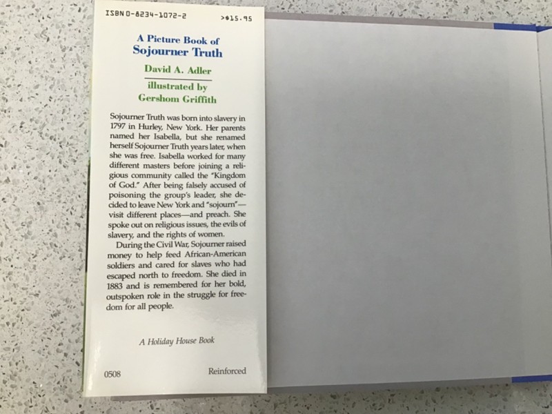 A Picture Book of Sojourner Truth by David A. Adler First Ed. 1994 gallery