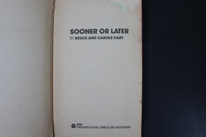 Sooner or Later Bruce & Carole Hart 1978 Sixth Printing TV Movie Tie-In Avon PB gallery