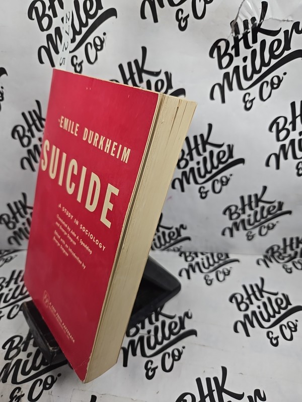 Vintage 1966 Suicide Study In Sociology Emile Durkheim Free Press Red PB USA gallery