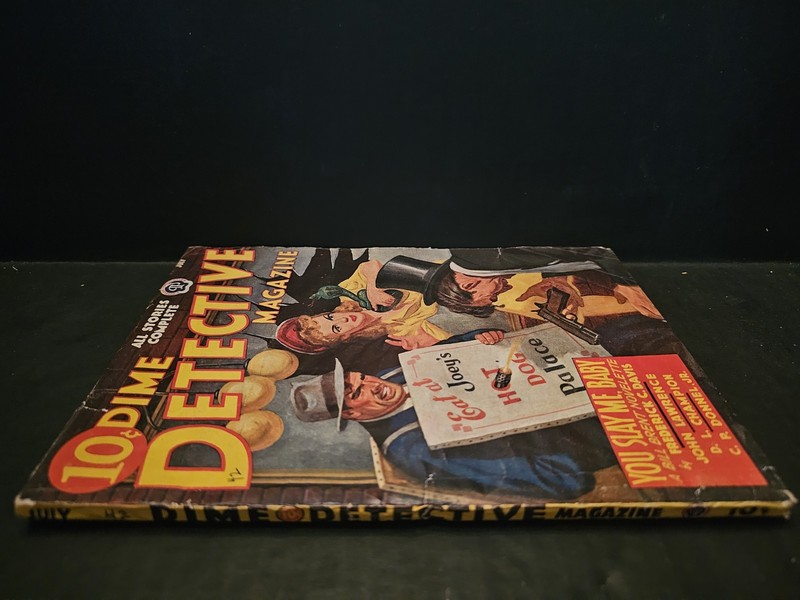 VTG Dime Detective Magazine Pulp July 1942 Vol. 39 #4 Bad Girl gga Cover Art VG gallery