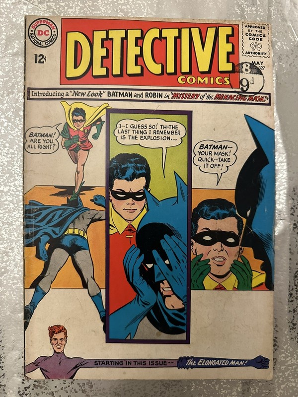 DETECTIVE COMICS #327 VG+ 1964 1st Yellow Oval New Look Batman Carmine Infantino