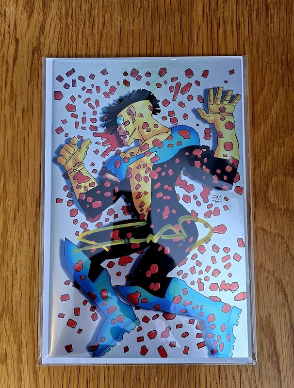 INVINCIBLE #1 Exclusive - Signed by Frank Miller FOIL Virgin Ltd. gallery