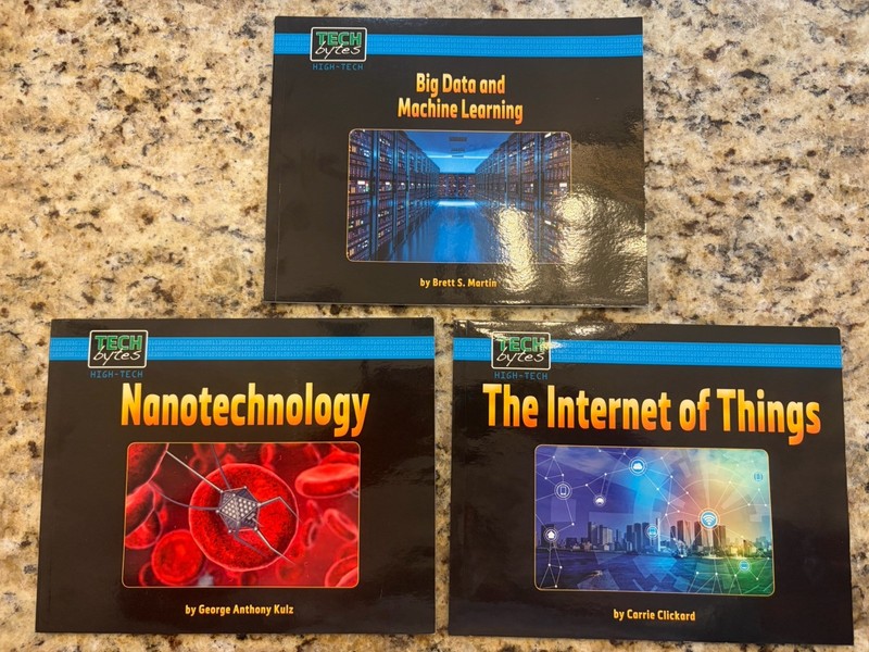 Lot Of 3 Techbyte Books Good Used Condition Internet, Nanotechnology, Big Data
