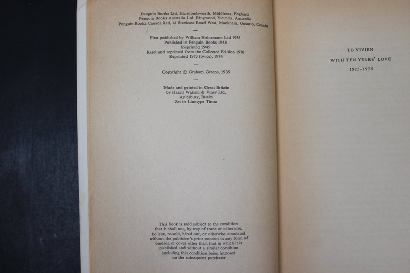 England Made Me Graham Greene 1974 Film Tie-in Penguin Books Fiction PB gallery