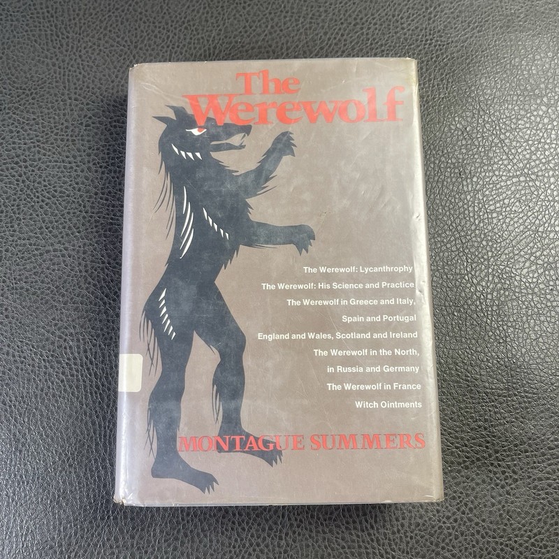 The Werewolf Montague Summers 1966 HCDJ Bell Vintage Folklore Horror Ex-Lib