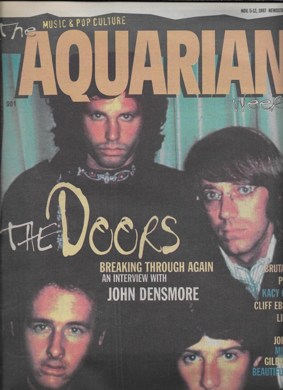 11/5/97 AQUARIAN magazine THE DOORS cover