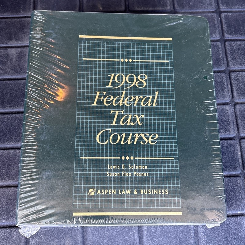 Vintage New Hardcover 1998 Federal Tax Course Aspen Law & Business NICE!