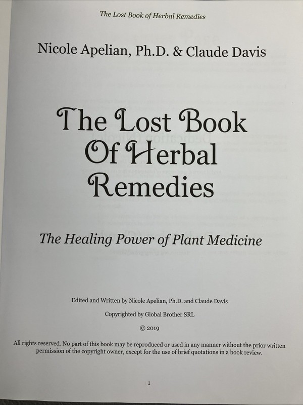 The Lost Book of Herbal Remedies (paperback with color pictures) Herbs Recipes gallery