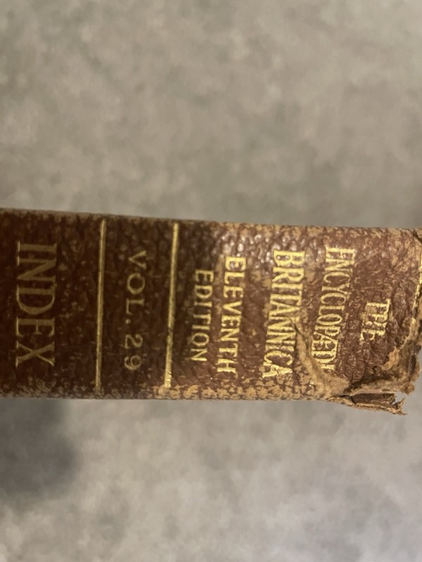 Encyclopaedia Britannica Eleventh Ed Vol 1-29 Leather 1911 Reference gallery