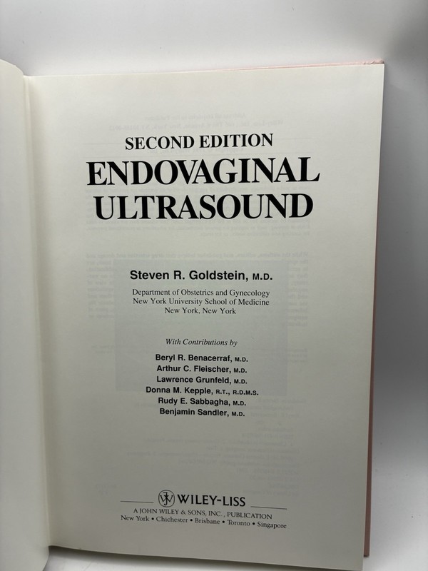 Endovaginal Ultrasound by Steven R. Goldstein (1991, Hardcover) gallery
