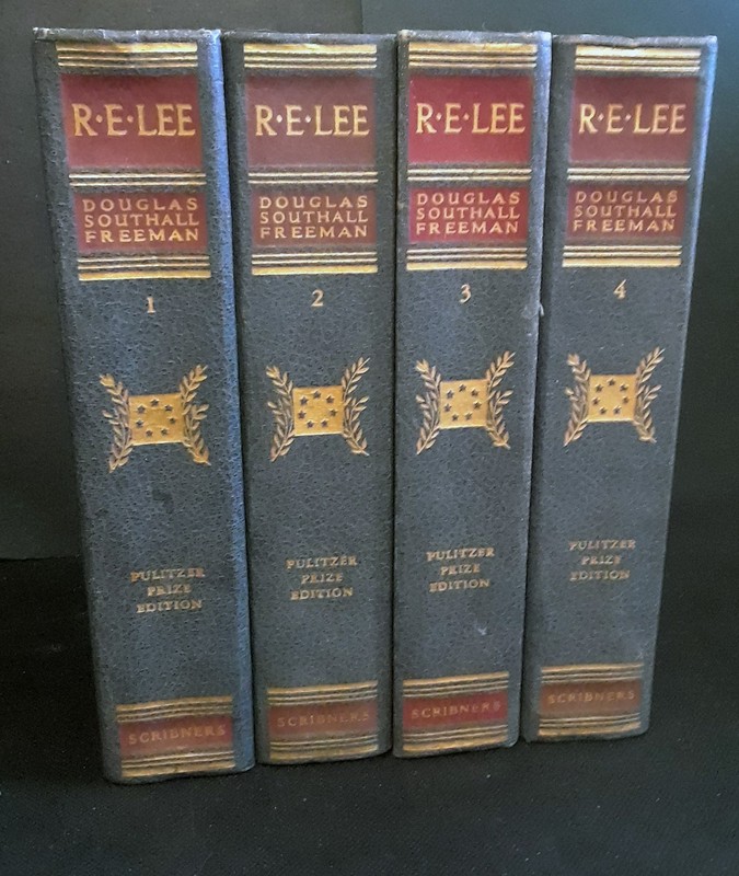 Set of Four R E Lee Douglas Southall Freeman 1948 Pulitzer Prize Ed Accept-Good