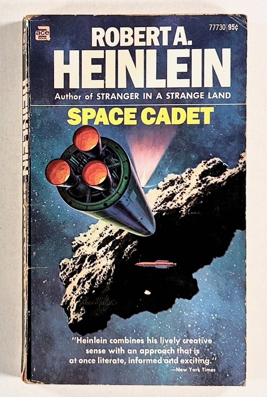 1970s Robert A. Heinlein SPACE CADET classic juvenile SF novel Tom Corbett orig.