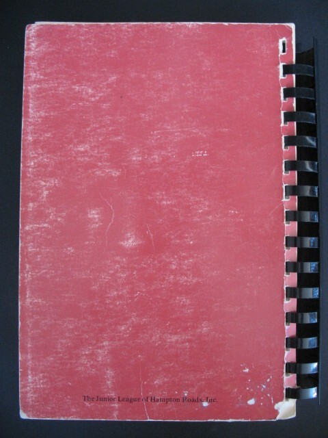 VIRGINIA HOSPITALITY COOKBOOK Hampton Roads JR LEAGUE OLD SOUTHERN RECIPES Menus gallery