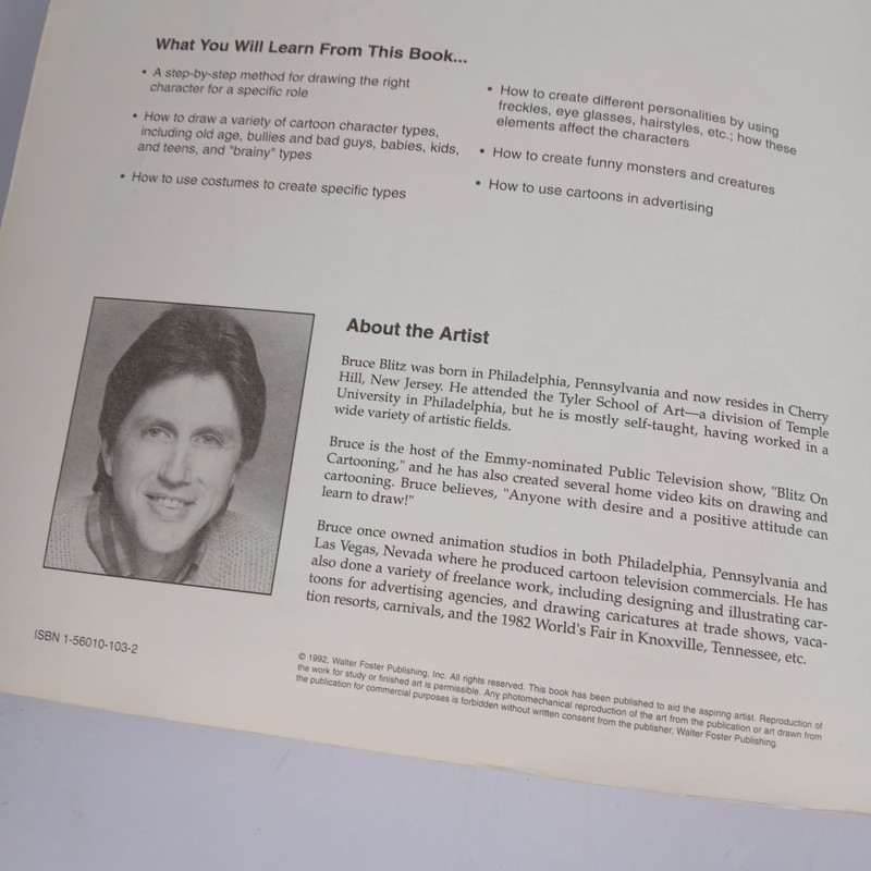 Drawing Cartoon Characters By Bruce Blitz Walter Foster How To Draw Series Book gallery