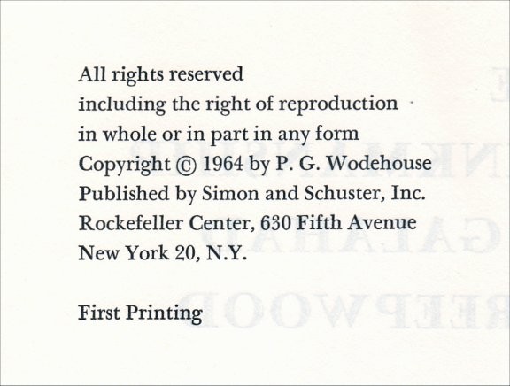 The Brinkmanship of Galahad Threepwood (First Edition) gallery