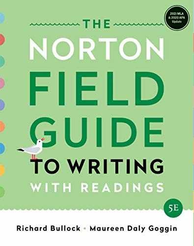 The Norton Field Guide to – Paperback, by Bullock Richard; Goggin – Very Good c