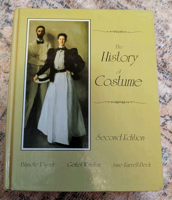 HISTORY OF COSTUME HARDBACK BOOK * SECOND EDITION * 1992