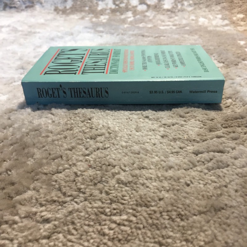 Roget’s Thesaurus Dictionary Format K. Nichols 1990 Watermill Press Reference gallery